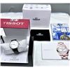 Image 2 : GENUINE TISSOT WHITE DIAL LEATHER STRAP WATCH &BOX