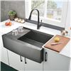 Image 2 : NEW 33" STAINLESS STEEL FARMHOUSE KITCHEN SINK