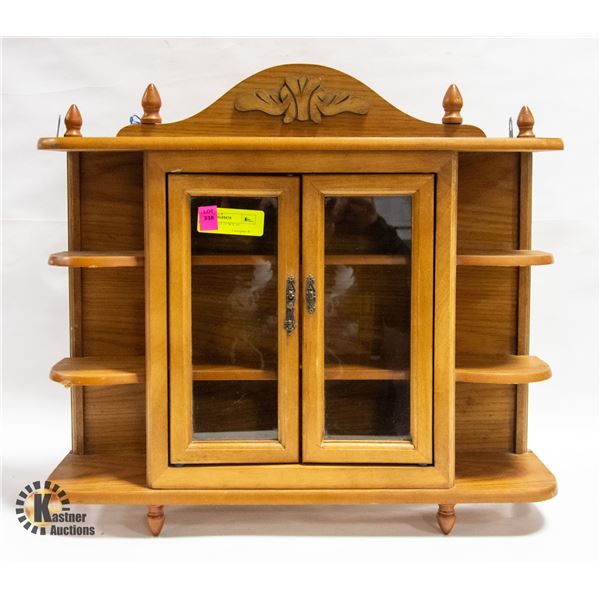 CURIO CABINET 21"W X 16"