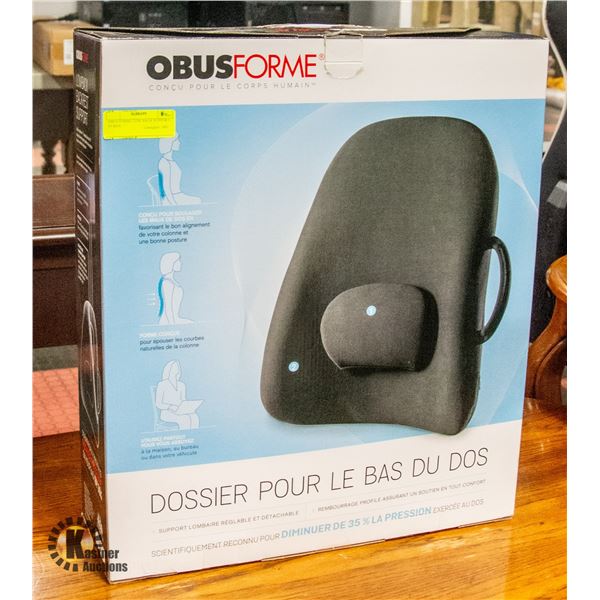 OBUS FORME LOW BACK SUPPORT- IN BOX