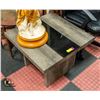 Image 1 : GRAY SIDE TABLE 23.5" X 23.5" X 13"