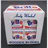 NEW ANDY WARHOL THEMED WOODEN BLOCKS