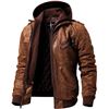 Image 1 : NEW X-LARGE BROWN FLAVOR LEATHER MOTORCYCLE JACKET