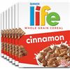 NEW CASE OF 6 QUAKER LIFE CINNAMON CEREAL - 455G