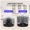 Image 2 : NEW ELITE GOURMET 5-TRAY FOOD DEHYDRATOR