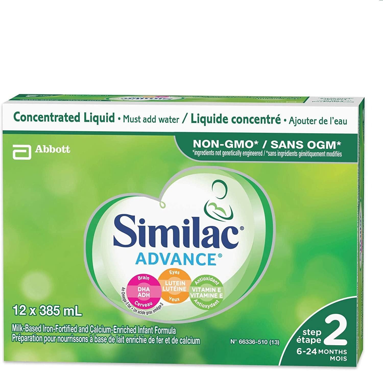 Similac Case NEW CASE OF 12 SIMILAC ADVANCE STEP 2 CONCENTRATED