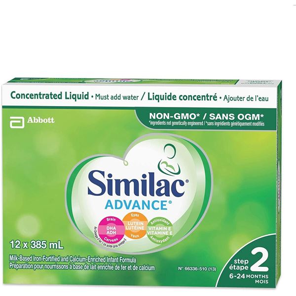 NEW CASE OF 12 SIMILAC ADVANCE STEP 2 CONCENTRATED