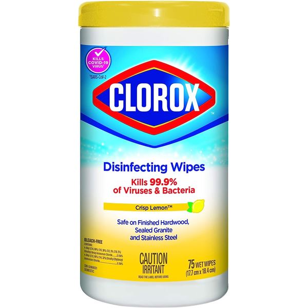 NEW BAG OF 2 BOTTLES OF CLOROX DISINFECTING WIPES