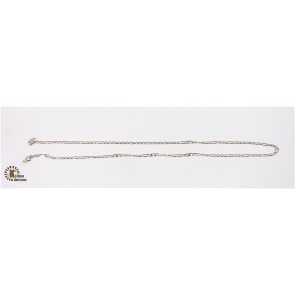 10K WHITE GOLD CHAIN 18"