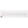 Image 1 : 10K WHITE GOLD CHAIN 18"
