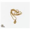Image 1 : 10K YELLOW GOLD CHAIN WITH SAINT CHRISTOPHER