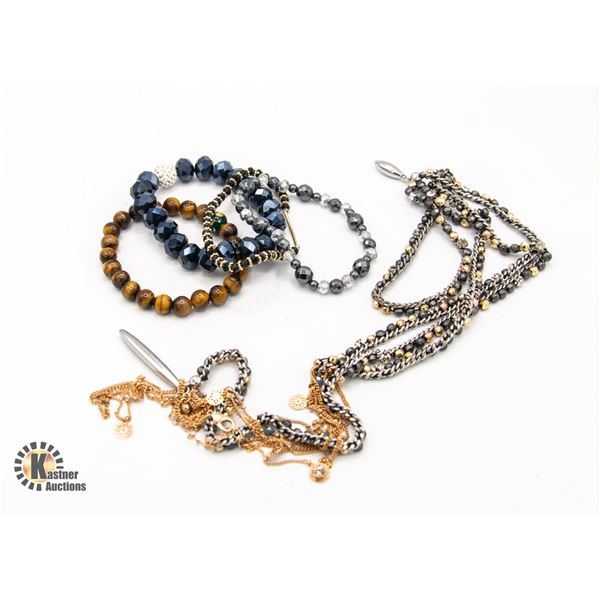 FLAT OF STONE/GEM JEWELRY