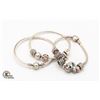 Image 1 : LOT OF THREE GENUINE PANDORA BRACELETS WITH CHARMS