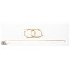 Image 1 : 14K BRACELET SOLD WITH 14K YELLOW GOLD HOOPS