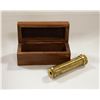 Image 1 : BRASS TELESCOPE IN WOODEN BOX