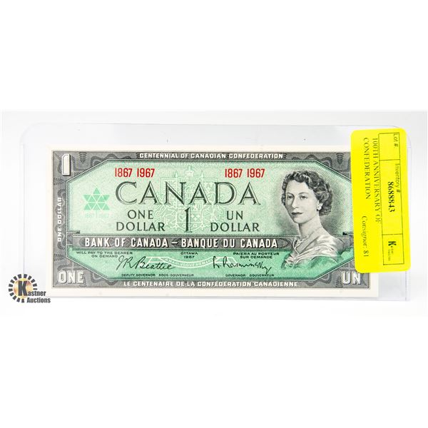 100TH ANNIVERSARY OF CONFEDERATION