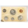Image 2 : 1961 SIX COIN SILVER PROOF UNCIRCULATED SET