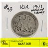 Image 1 : 1941 U.S WALKING LIBERTY SILVER HALF DOLLAR