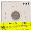 Image 1 : 1938 NFLD KING GEORGE SILVER FIVE CENT