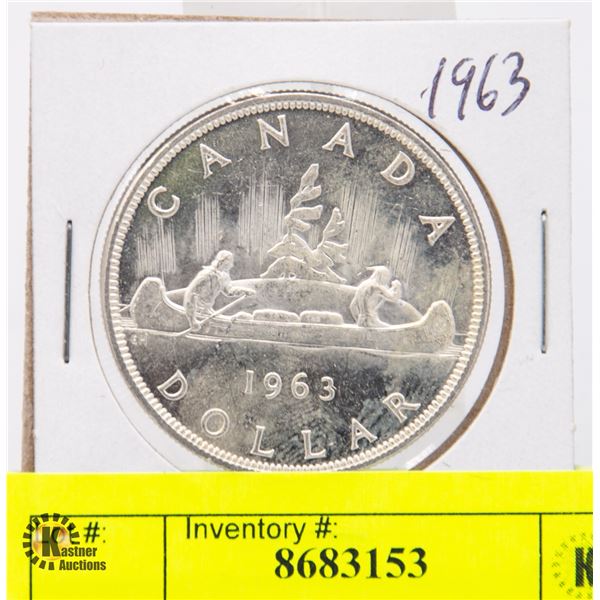 1963 CANADIAN SILVER DOLLAR