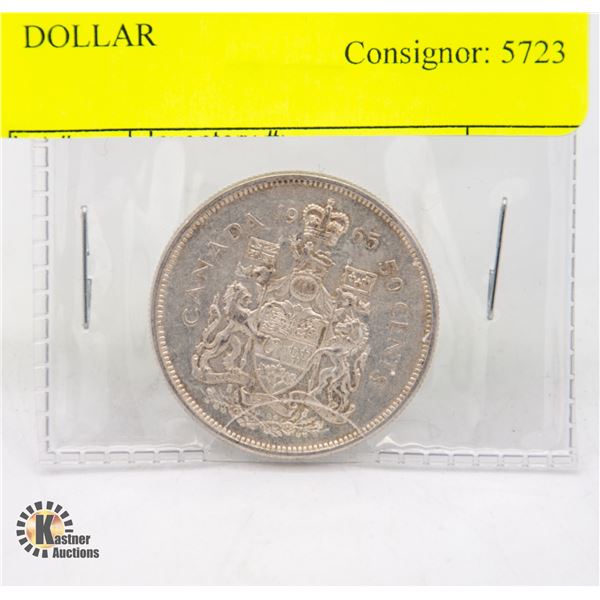 1965 CANADIAN SILVER HALF DOLLAR