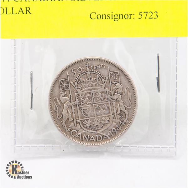 1944 CANADIAN SILVER HALF DOLLAR