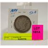 Image 1 : 1899 SILVER 50 CENT CANADIAN COIN