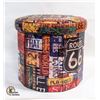 Image 1 : NEW 15" DIAMETER X 13" HEIGHT ROUTE 66 OTTOMAN