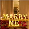 Image 1 : NEW LED LIGHT UP "MARRY ME" SIGNS, WHITE BLOCKS