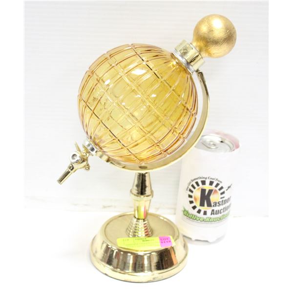 VINTAGE GLOBE WINE/LIQUOR DISPENSER MOUNTED