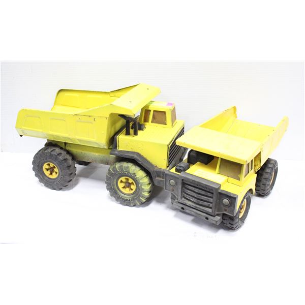 2 LARGE VINTAGE METAL TONKA / MATCHBOX TOYS