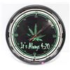 Image 1 : VINTAGE "ITS ALWAYS 4:20" NEON CLOCK. KEEPS TIME