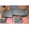 Image 1 : TV TABLES- FOLDING- LOT OF 3