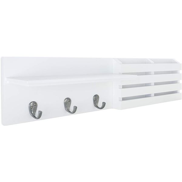 NEW KG SYDNEY WALL SHELF WITH MAIL ORGANIZER