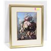Image 1 : FRAMED FLORAL PRINT- 21.5" X 17.5"