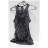 Image 1 : TRINITY GREY SLEEVELESS DESIGNER TOP SIZE SMALL