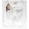 Image 1 : ALMANEGRA ITALY DESIGNER WHITE JEAN PANTS SIZE 44