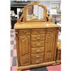 Image 1 : OAK FRONT QUEEN SIZE 6 PC BEDROOM SUITE