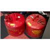 Image 1 : PAIR OF 5 GALLON EAGLE TYPE 1 SAFETY CANS