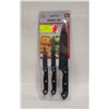 Image 1 : NEW SEALED 3PC KNIFE SET STAINLESS STEEL