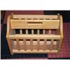 Image 1 : WOODEN MAGAZINE RACK