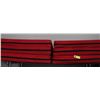 Image 1 : 2 RED 6FT FOLD OUT CUSHION BEDS TOGETHER-ESTATE