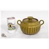 Image 1 : POTTERY LIDDED POT- GERMANY- SIGNED