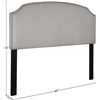Image 2 : RIVET NAILHEAD BORDERED LUXURY QUEEN HEADBOARD
