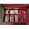 Image 8 : (S13) Porter-Cable Tool Cabinet Filled with Router Bits, Saw Blades, etc