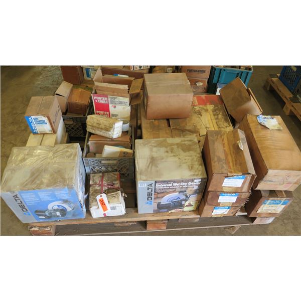 (S16) Contents of Pallet:  Power & Hand Tools, Hardware, etc