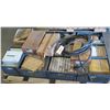 Image 1 : (S8) Contents of Pallet:  Belts, Abrasives, Hose, Hardware, etc