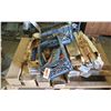 Image 1 : (S15) Contents of Pallet:  Sawhorse Parts, Tools, Hardware, etc