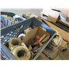 Image 8 : (S15) Contents of Pallet:  Sawhorse Parts, Tools, Hardware, etc