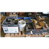 Image 1 : (S11) Contents of Pallet:  Pipe Sections, Tools, Hardware, etc